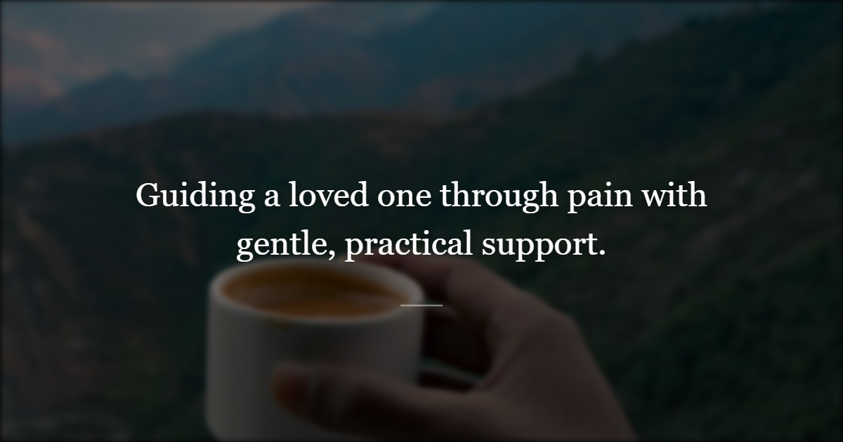 Supporting a loved one through a breakup