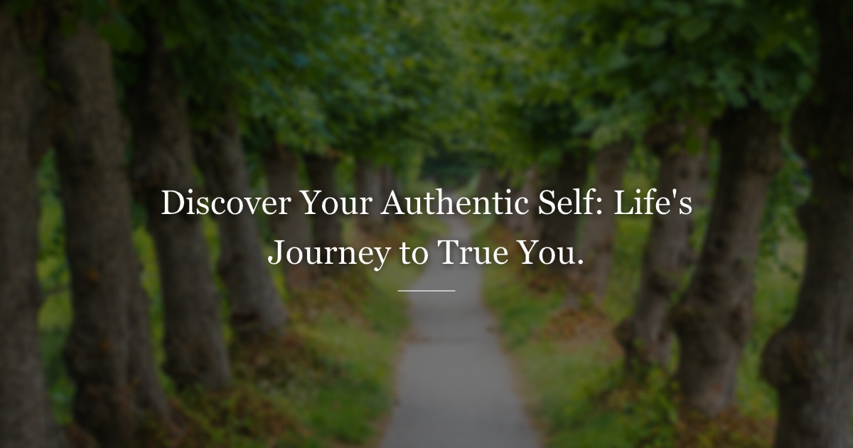 How life shapes the real ‘YOU’