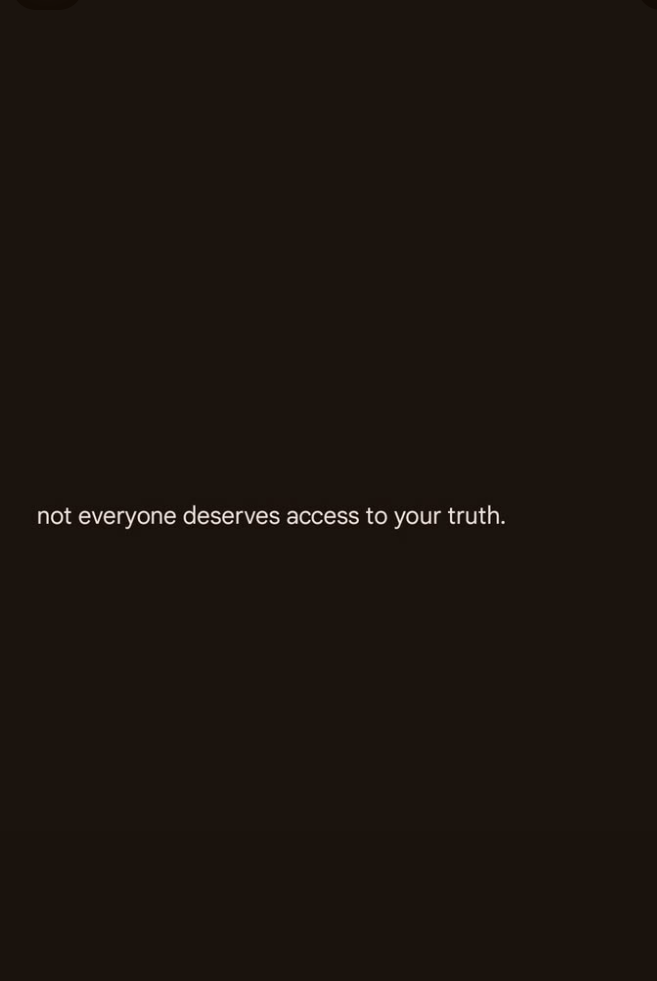 Not everyone deserves the Truth