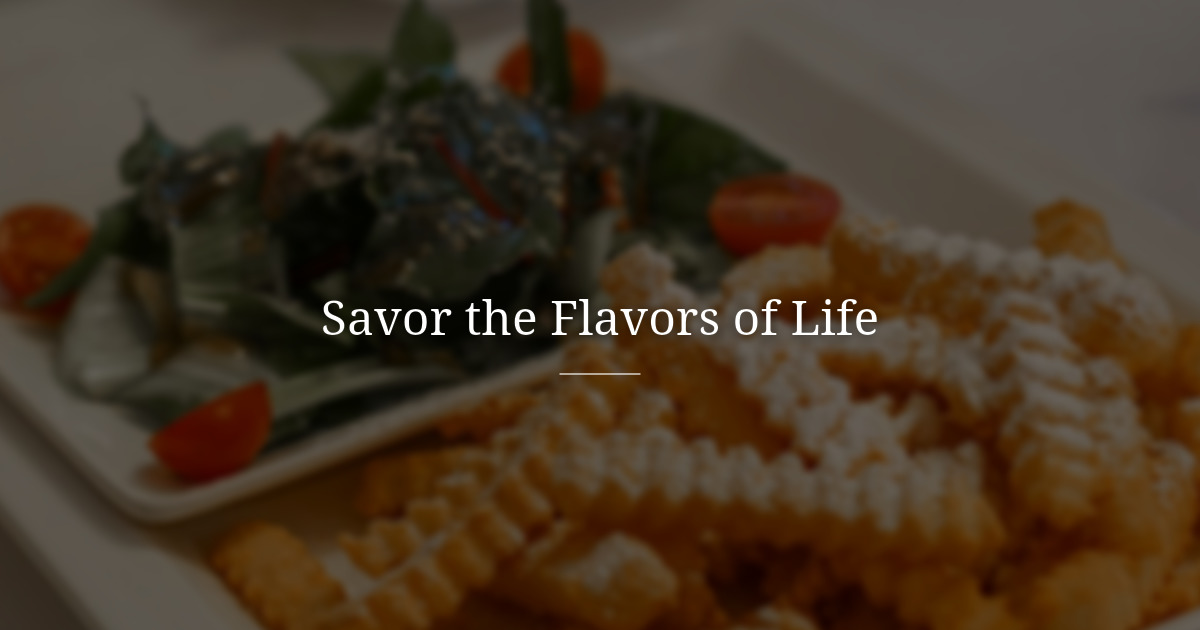 The taste of life