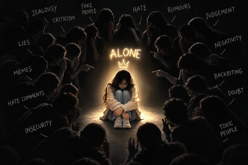 being alone is better then to have toxic or selfish people.