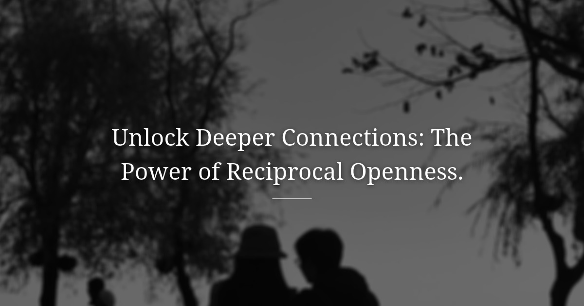 Openness Is Contagious
