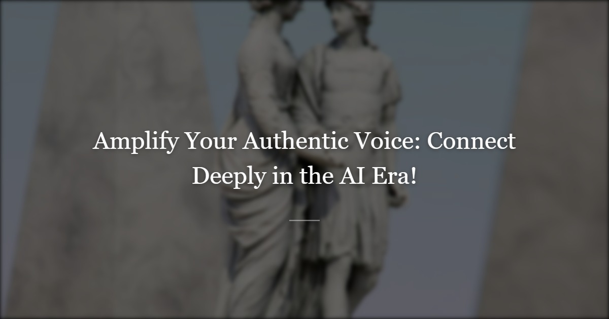 Elevating Human Voices: The Importance of Being Heard