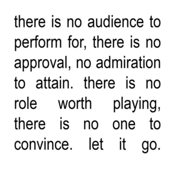 When There Is No Audience