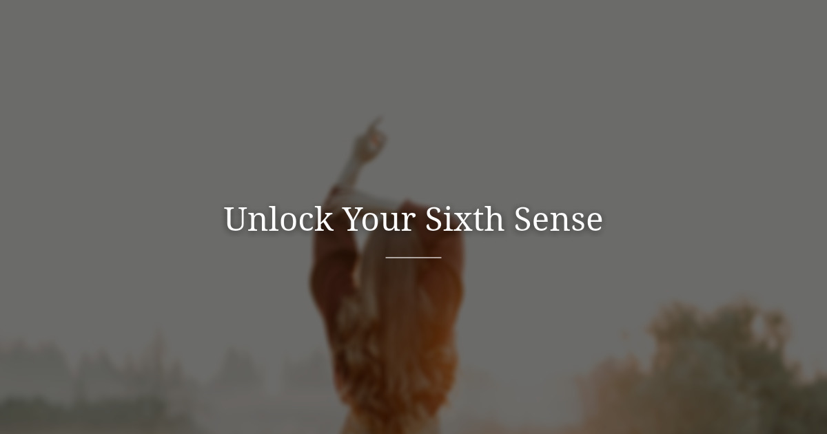 The hidden Sixth Sense