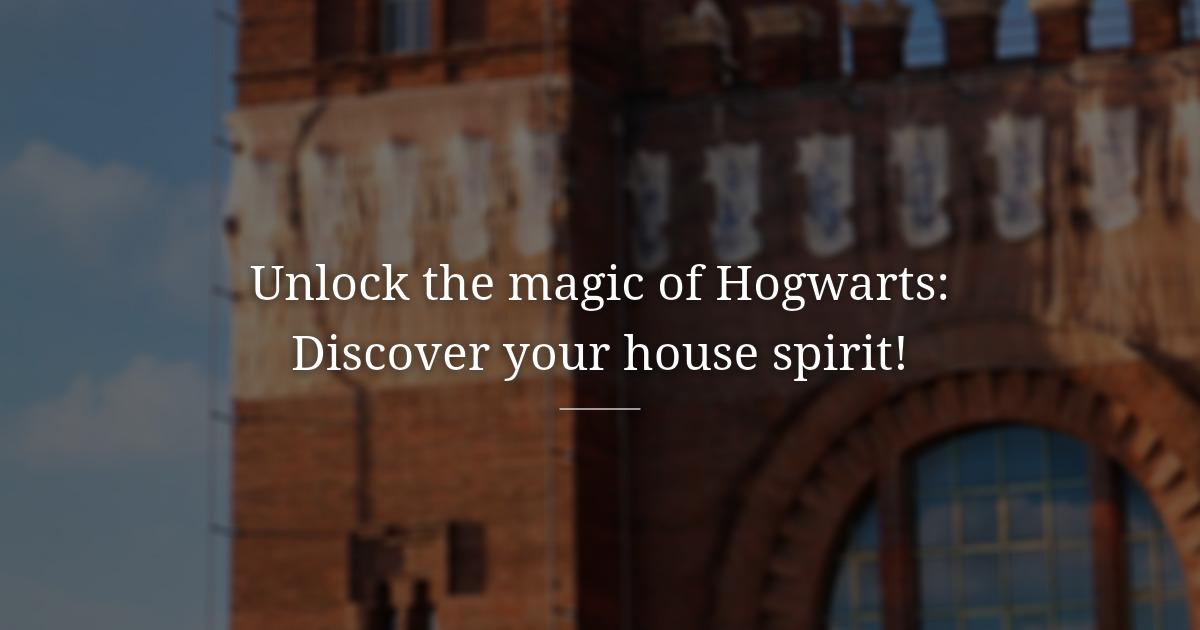 The houses of Hogwarts