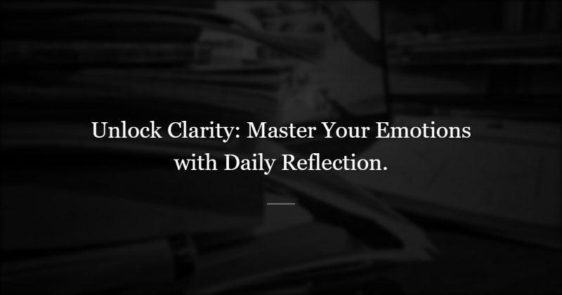 Five Dimensions of Daily Reflection
