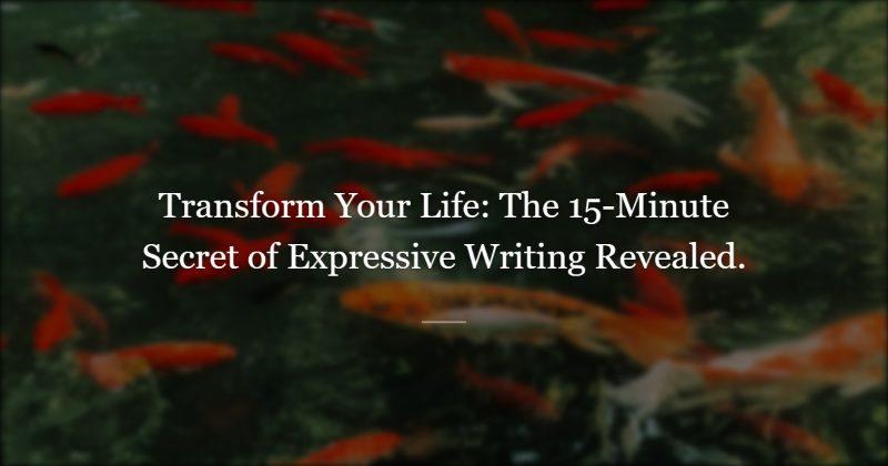 Lives Changed in 15 Minutes